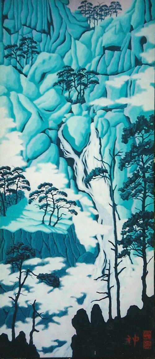 Waterfall Twilight  |  46" x 27"