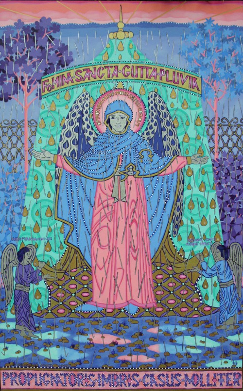 St. Rain Drop, Champion Of Softly Falling Showers  |  60" x 36"