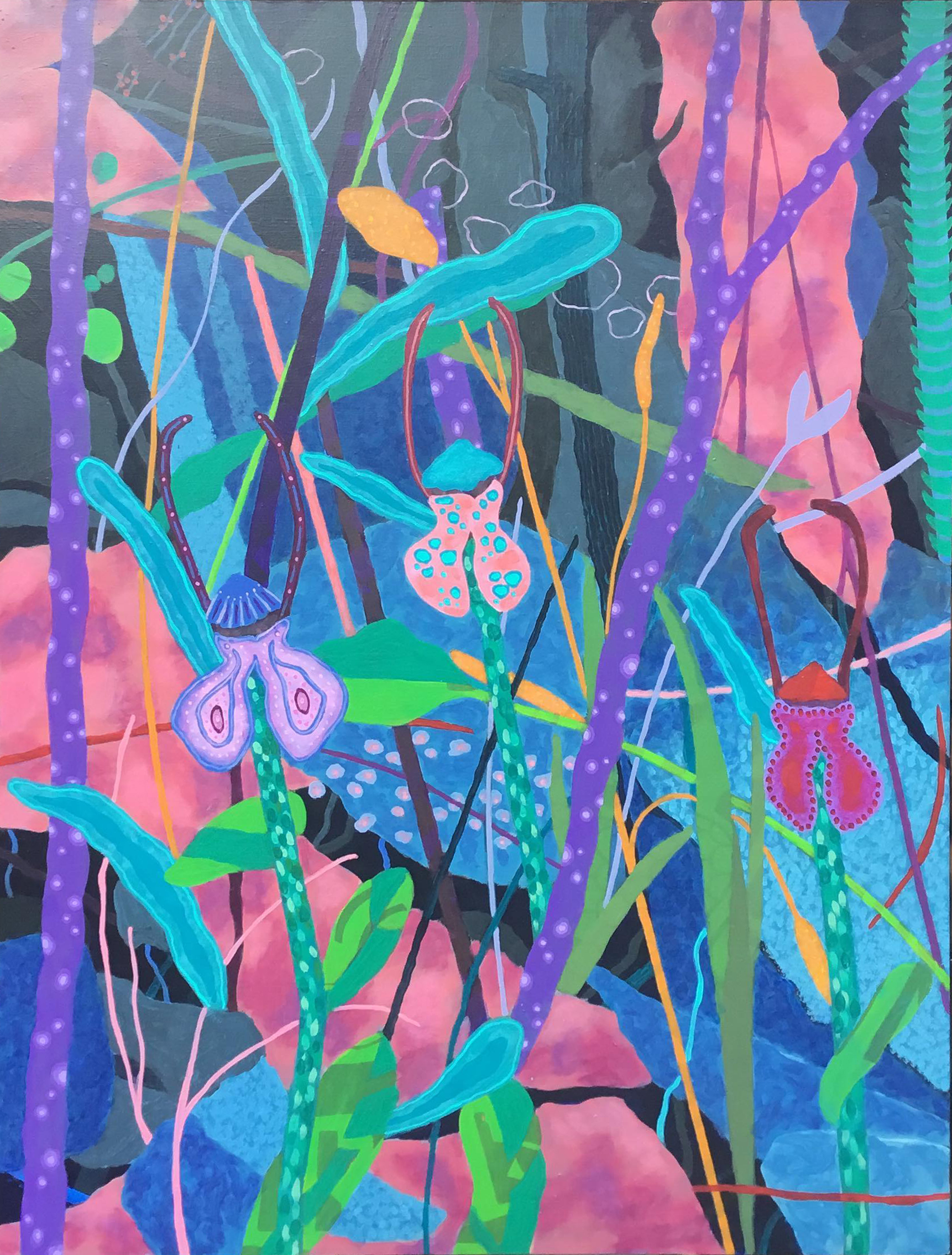 Three Were Blooming  |  48" x 36"