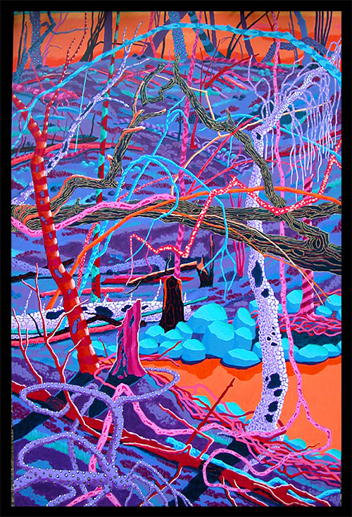 Treescape One "Luxuriant Labyrinth"  |  48" x 72"