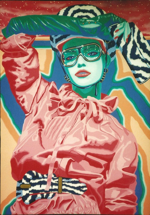 Woman In Helmet "Sydney"  |  40" x 27"