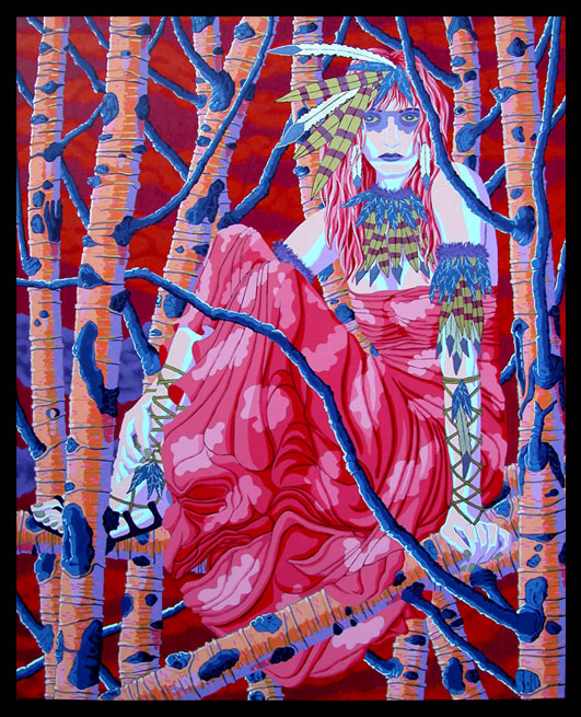 Woman in Birches "Jesse"